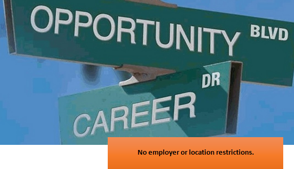 No employer or location restrictions